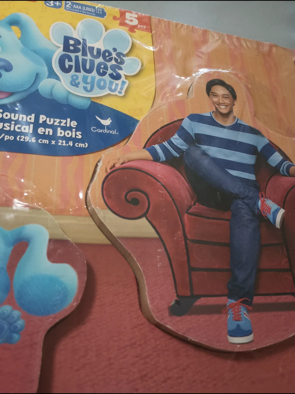 Nickelodeon Blue's Clues & You! Wooden Sound Puzzle 5pc